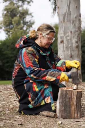 Carving on Country at a KINnected Camp, 2024