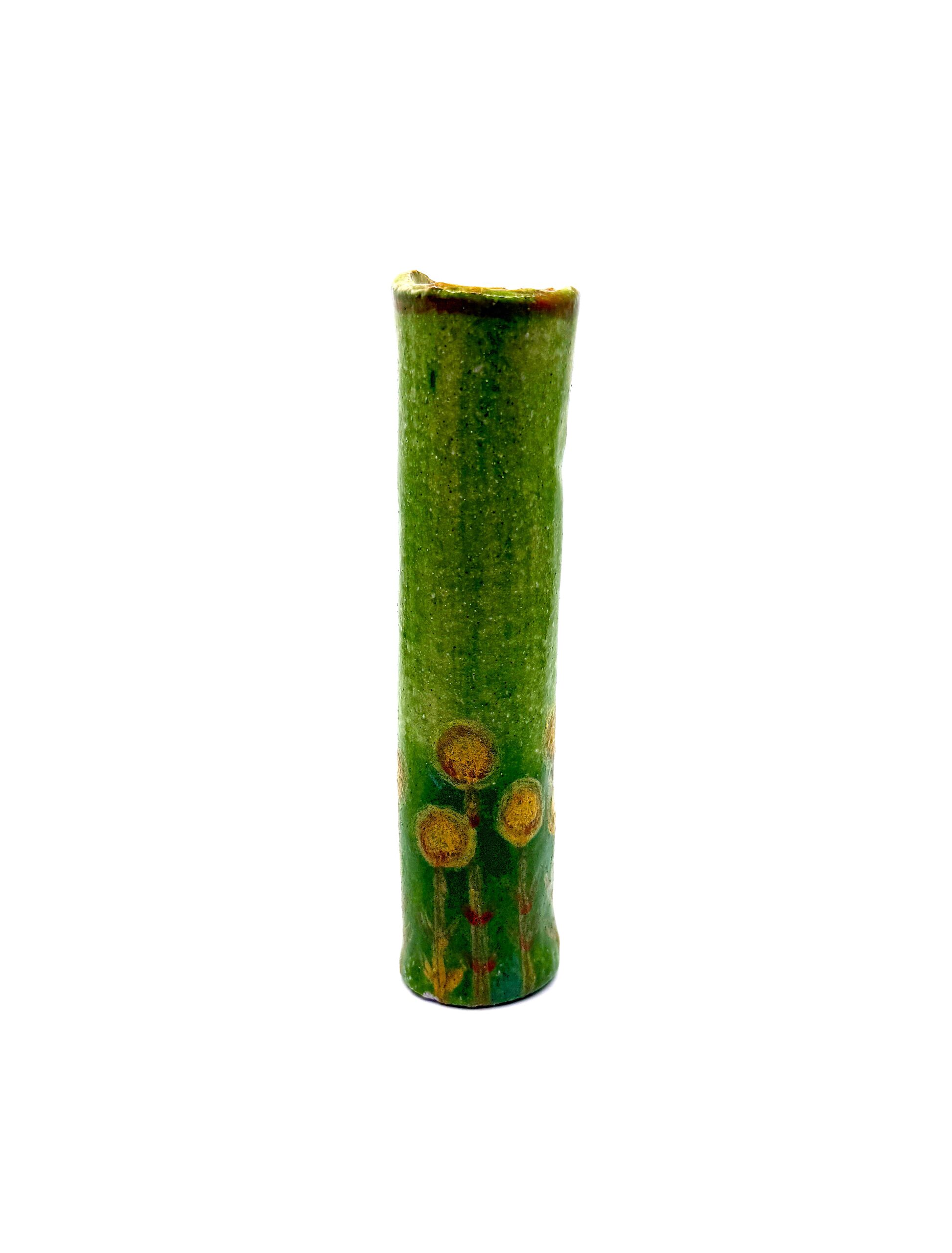 Small Green Billy Button Vase
