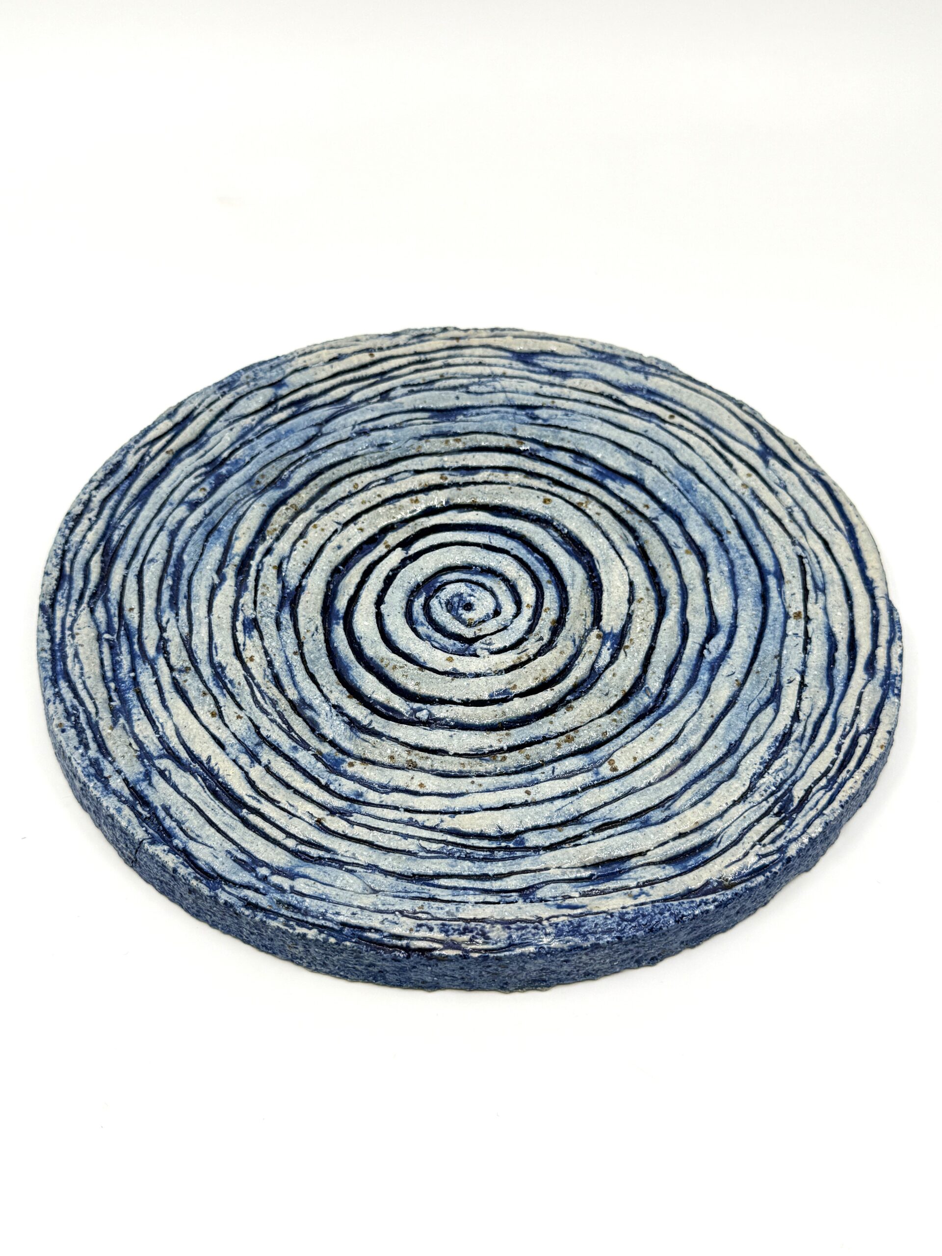 Blue Spiral Dish