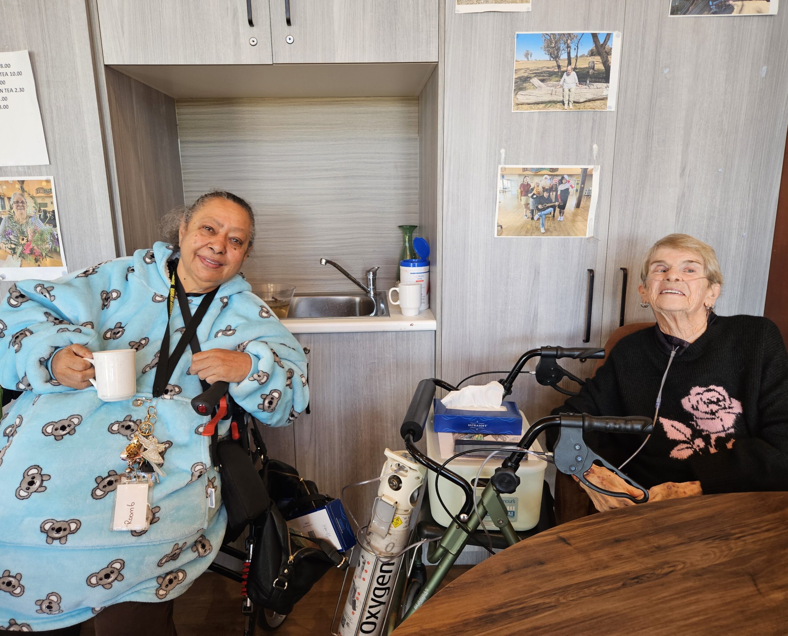 Elders enjoying the Elders Arts Program celebration